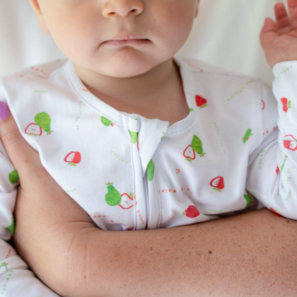 Apples and Pears Sleepsuit 3-6months - mark on cuff