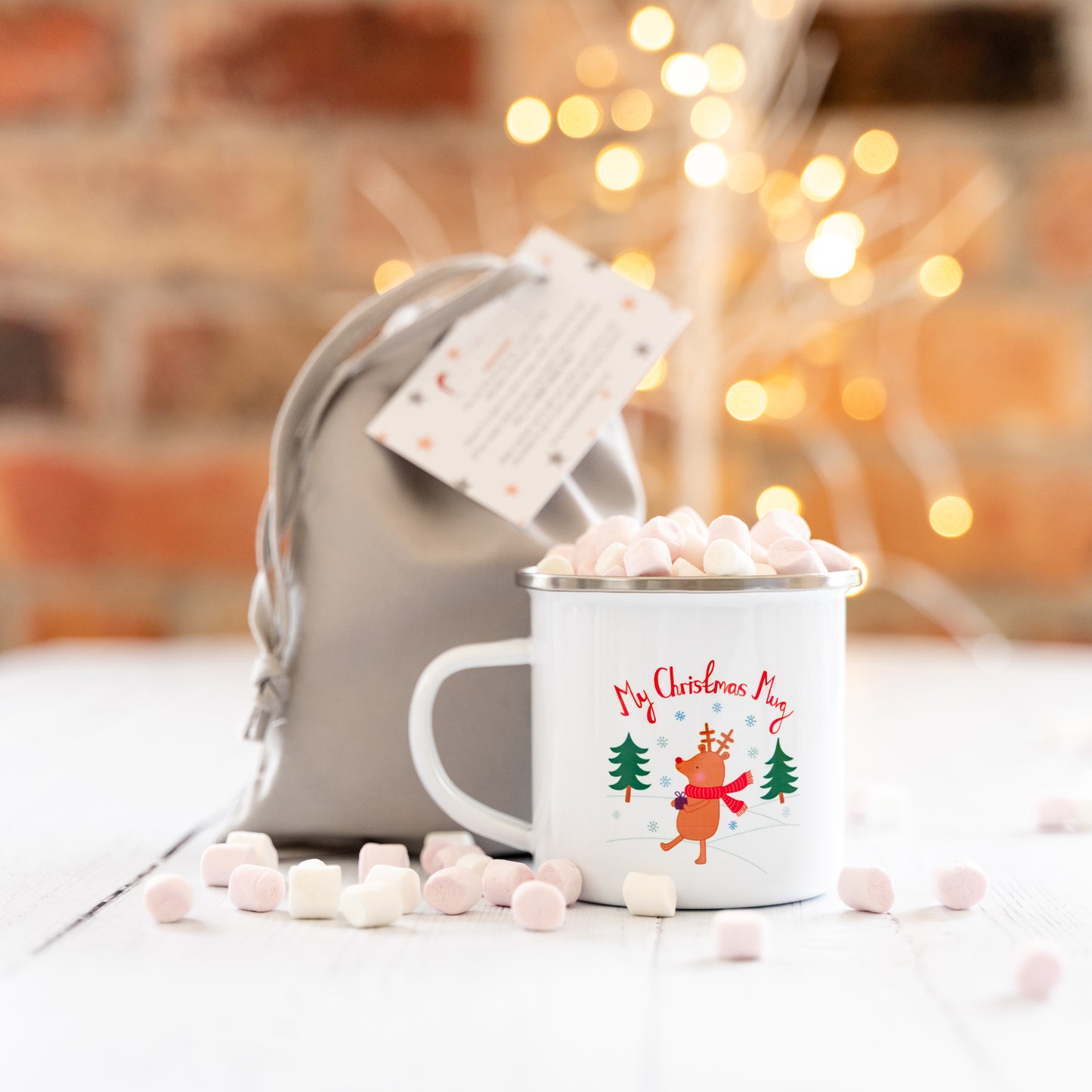 Childrens Enamel Christmas Mug