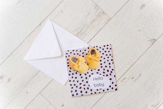 New Baby Card - Yellow