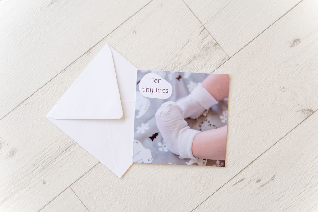 Ten Tiny Toes Card